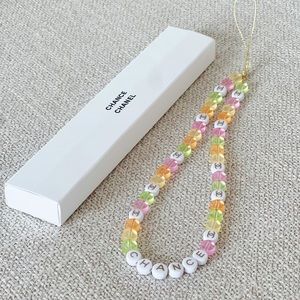 CHANEL Pastel Multi-Color Beaded 'CHANCE' Necklace
